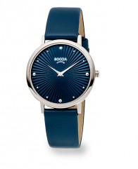 Montre titane bleue