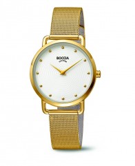 Un modèle classique et chic pour femme en pur titane doré de marque Boccia