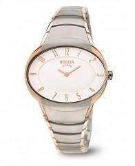 Montre femme cadran ovale Boccia Titanium