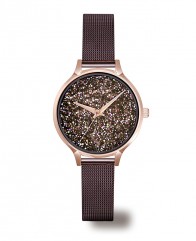 OBAKU : montre femme pailletée de cristaux