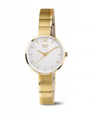 Montre titane femme or jaune