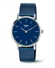 Montre femme en pur titane bleue moderne