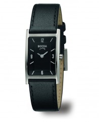 Montre noire rectangulaire