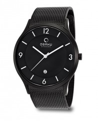 Montre acier noire homme