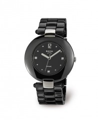 Montre verre saphir en céramique noire