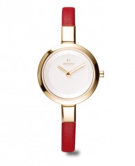 Montre femme rouge chic !