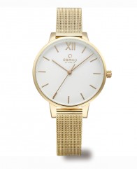 Montre femme bracelet milanais Or jaune