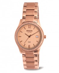 Montre dorée rose en Titane