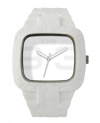Montre silicone blanc éclatant