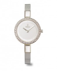 Montre femme, bracelet fin et pierres
