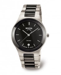 Montre titane et céramique mixte