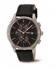 Montre Chronographe BOCCIA Verre Bombé