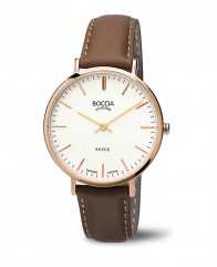 Montre BOCCIA plaqué or rose