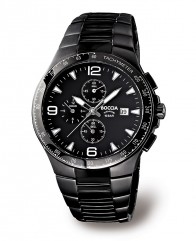 Montre chrono en Titane anodisé noir