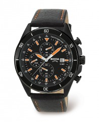 Chronomètre homme Boccia anodisé finition orange