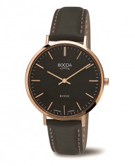 Montre titane noir et Or rose