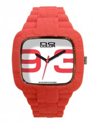 Montre en Silicone rouge vif