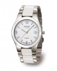 Montre femme verre saphir et céramique blanche