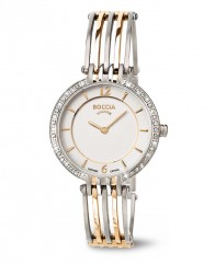 Bracelet montre avec lunette sertie de cristaux