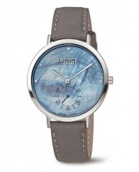 Femme montre bracelet cuir gris Boccia Titanium