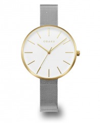 Montre femme or et acier Obaku